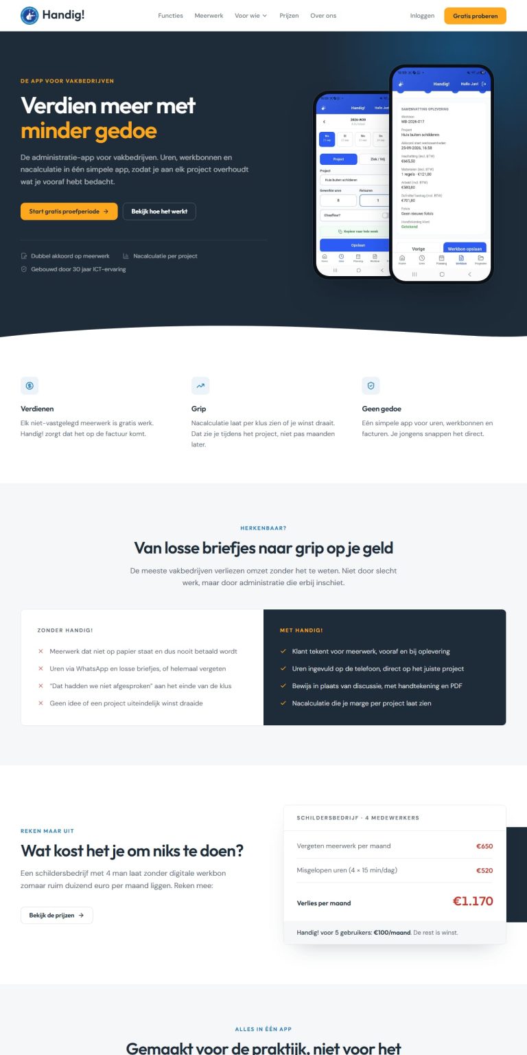 De website van Handig!